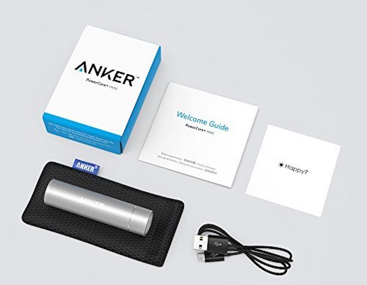 Anker PowerCore + мини портативное зарядное устройство размером с губную помаду 3350 мАч