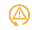 Неисправность системы обозначается на приборной панели желтым символом в сочетании с символом стояночного тормоза
